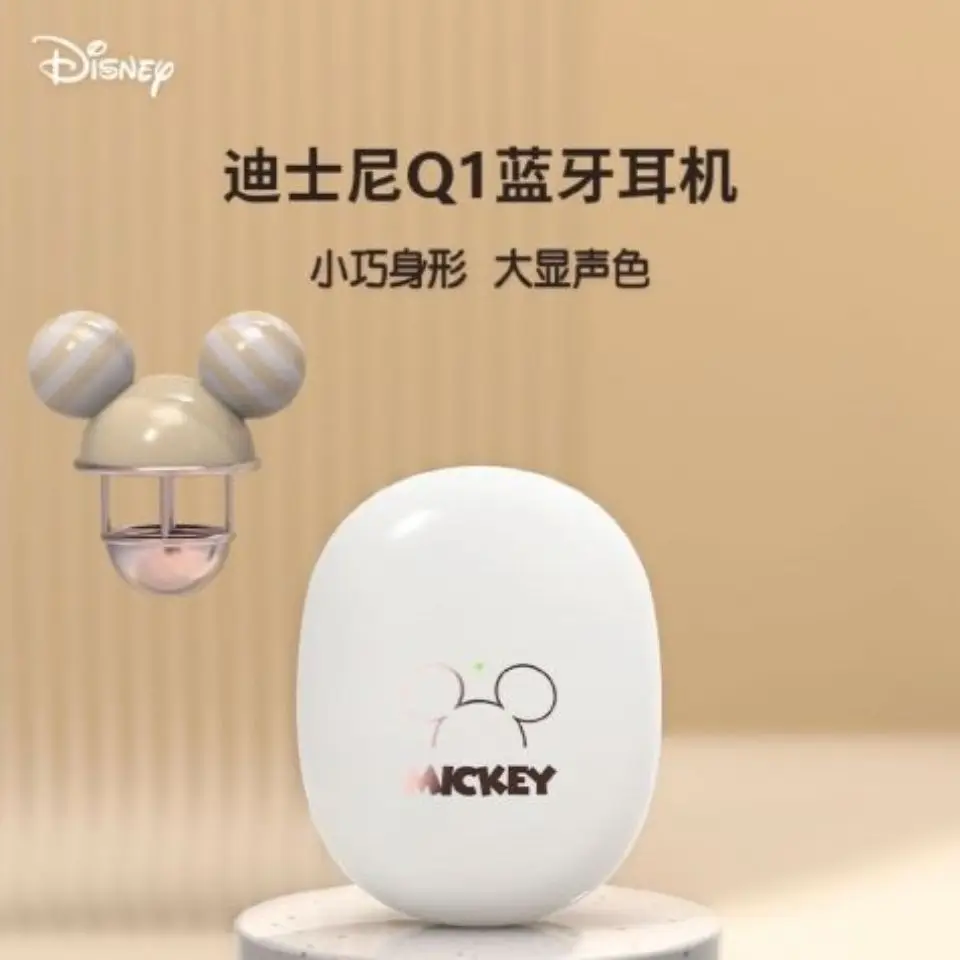 

Disney Q1 Grain Power Bluetooth Headset True Wireless Sports Semi-in-ear Without Delay Noise Reduction 2022 New