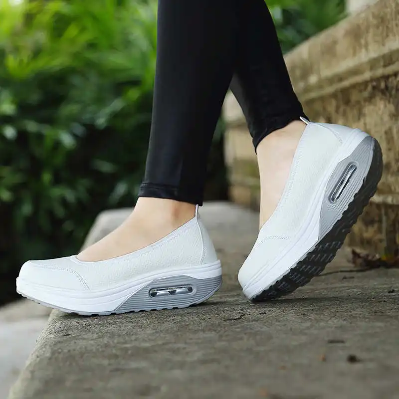 

Tops Sport Sneakers Woman No-Leather Casual Running Sneakers Woman Zapatillas Summer Sports Shoes Women's White Sneakers Tennis