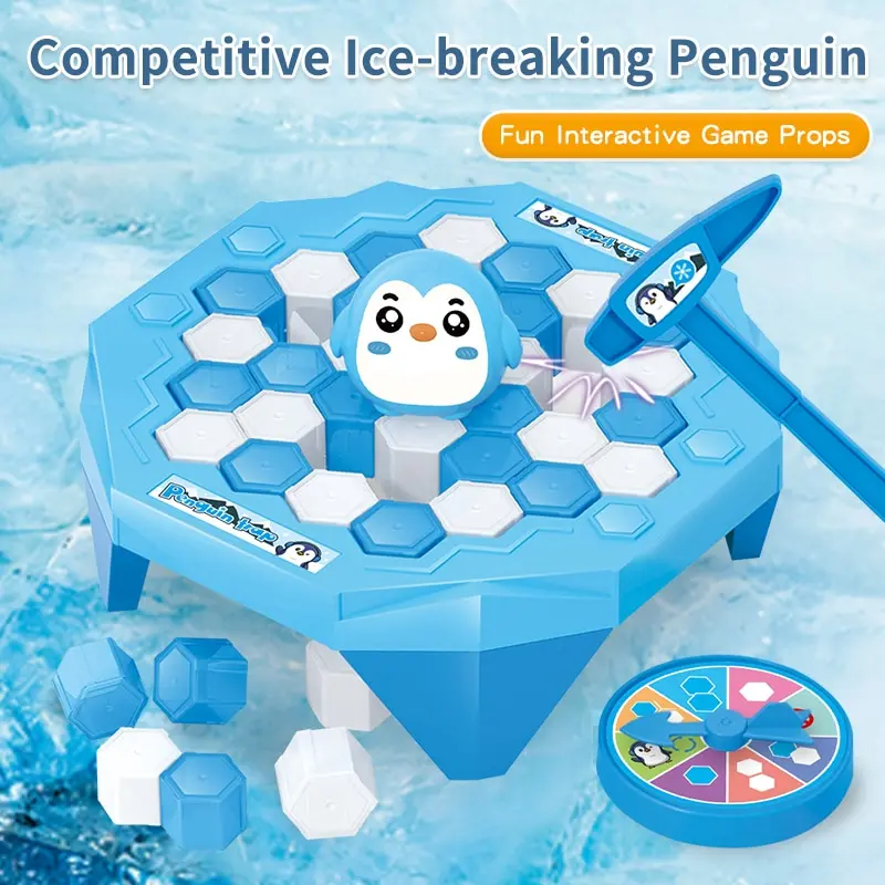 Save Penguin On Ice Game, Penguin Trap Break Ice Activate Family Party Ice Breaking Kids Puzzle Table Knock Block 1