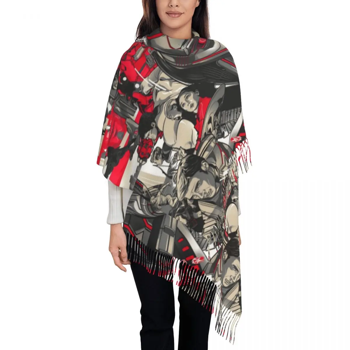 Сверхтонкая шаль с кисточками Marvel Мстители пленка в зимний популярный