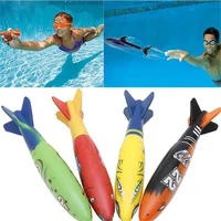 13pcs torpedo rocket throwing toy swimming pool diving games children underwater diving stick in store