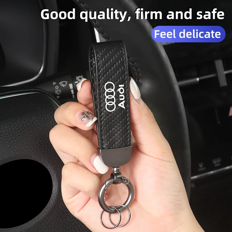 Автомобильный брелок для ключей брелок-держатель Audi Q5 Q7 Q3 A3 A4 A6 A5 A1 A8 Q8 Q2 A7 Quattro TT S3 S4