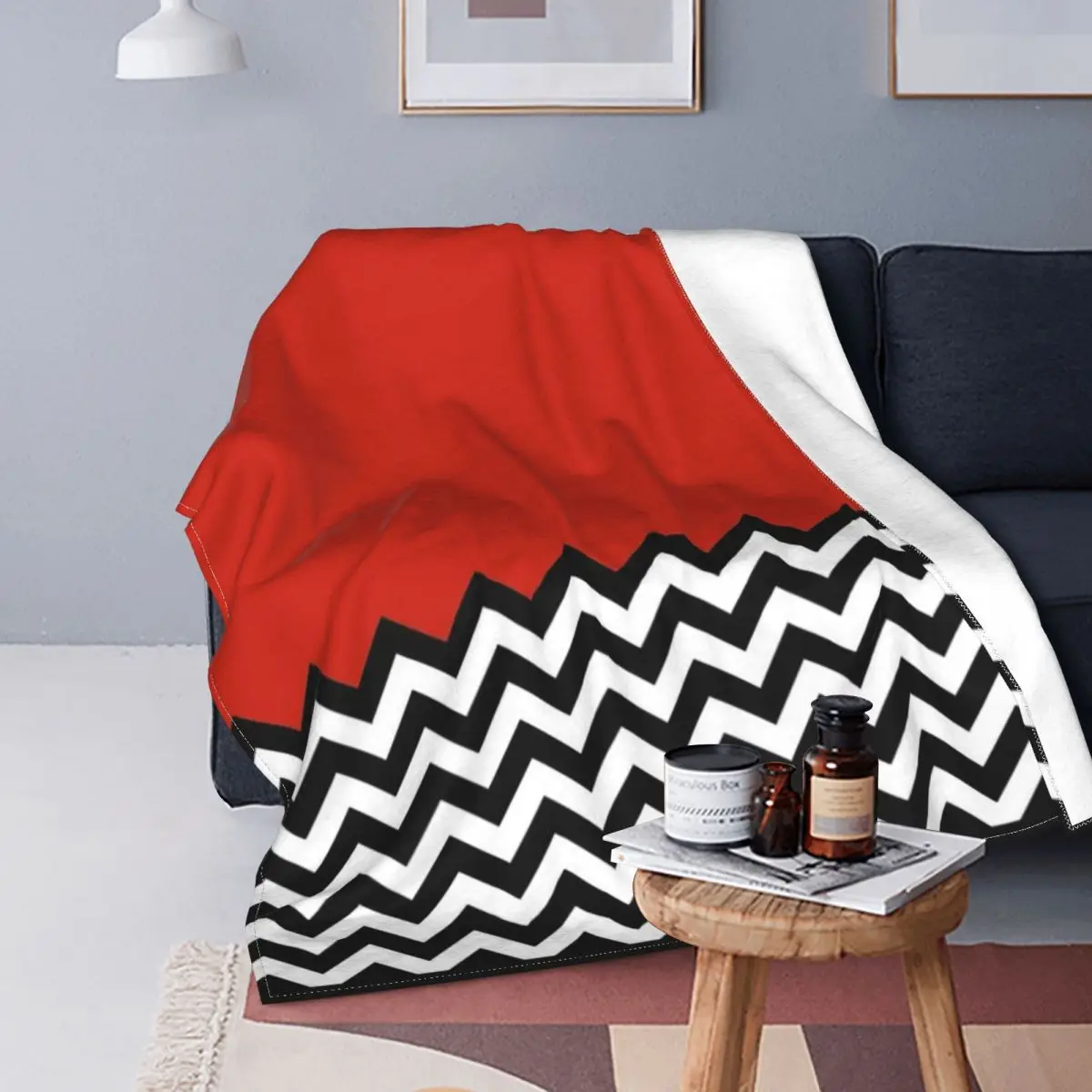 

Black Lodge (Twin Peaks) Inspired Graphic Blankets Flannel Portable Throw Blankets Sofa Throw Blanket For Couch Bedding Throws
