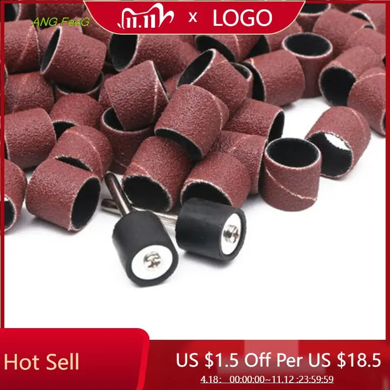 

100pcs 1/2sleeves Abrasive Sanding Drum Sander Drill 120 Grit Set Rotary Tool