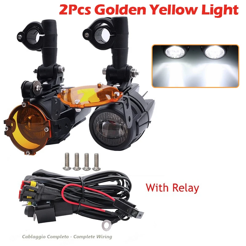 

Прожектор для мотоцикла, светодиодные противотуманные фары, фара с E-Mark, аксессуары для мотоциклов для BMW R1200GS R1250GS ADV F800GS K1600