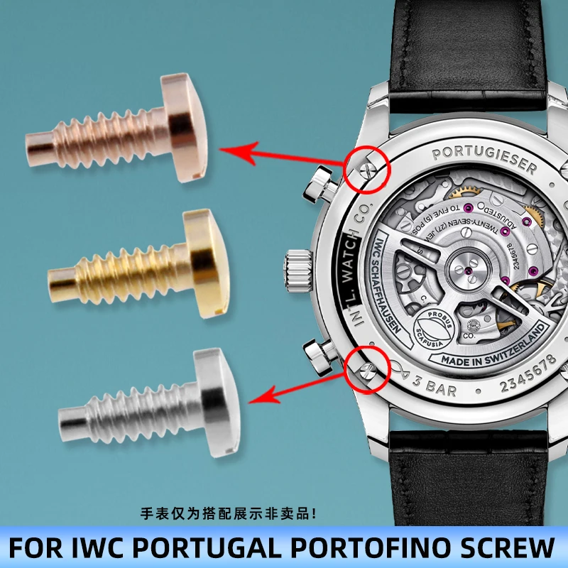 Фото Винты для часов IWC Watch IW3712 Винты нижней крышки Португалия Portofino 3714/3716 Винт задней крышки Серебро Розовое золото с инструментами №2