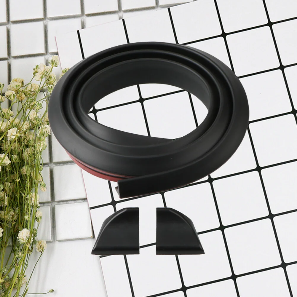 

1PC Universal Car Sopiler Cover Car Tail Decorative Stickers Punch-free Pressure Wing Plate Car Sopiler Rubber Adhesive