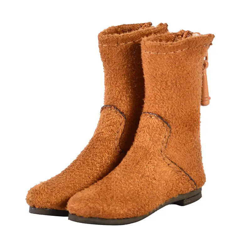 

Женские коричневые ботинки в масштабе 1/6, короткие ботинки, модель обуви для обычных ног TBL