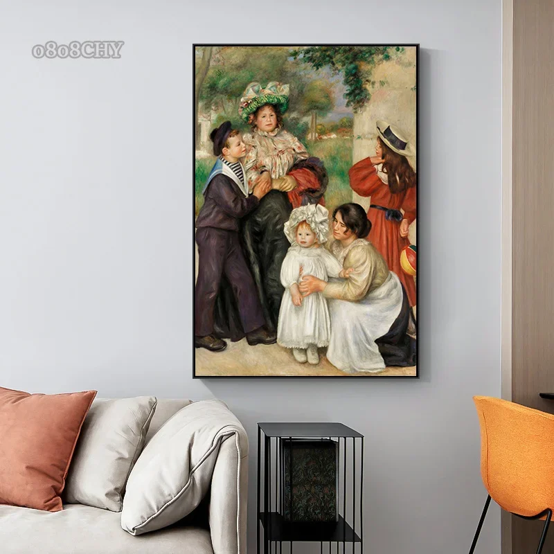 Auguste Renoir и Клод Моне портретные произведения искусства принты постеры холст