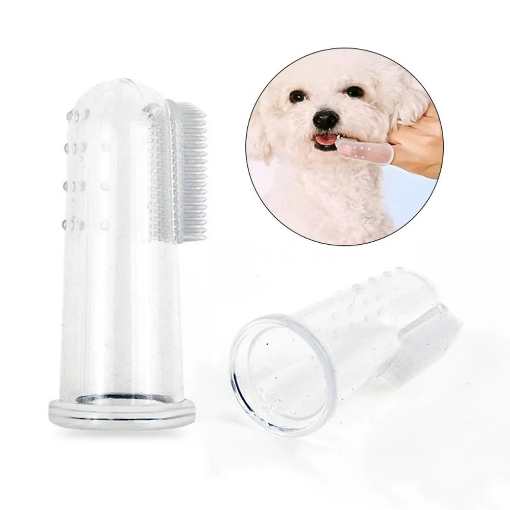 

5pcs Pet Dog Finger Toothbrush Teddy Dog Pet Cat Brush Bad Breath Tartar Teeth Tool For Dogs Cats Pets Cleaning Accessories