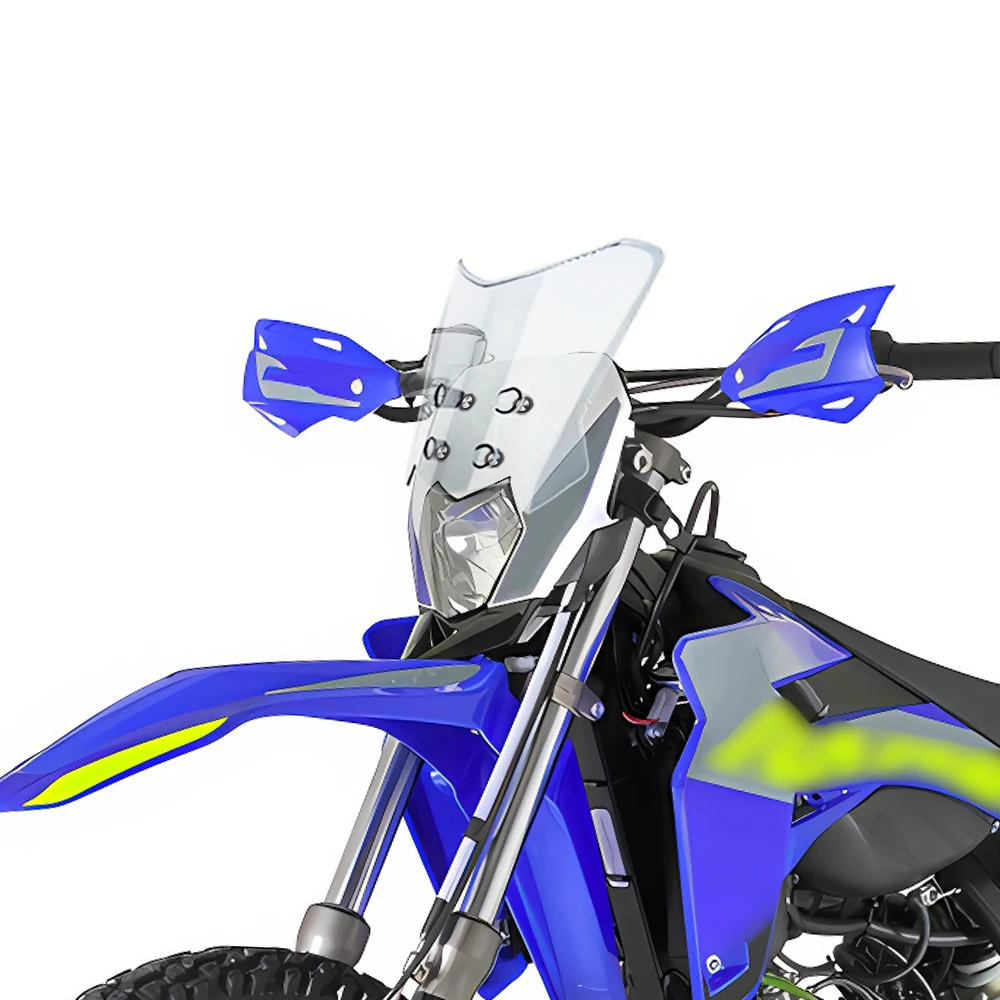 Фото Ветровое стекло-дефлектор для мотоциклов SHERCO 50 SE-R, SM-R, SM-RS, удлиненный, для приключений №1