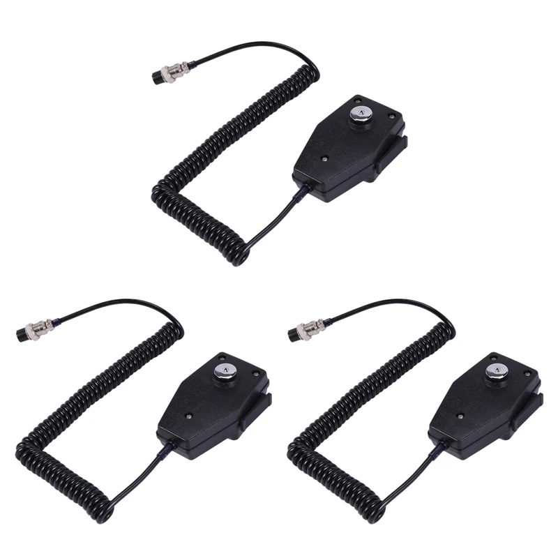 

3X CM4 CB Radio Speaker Mic Microphone 4 Pin For Cobra/Uniden Car Walkie Talkie