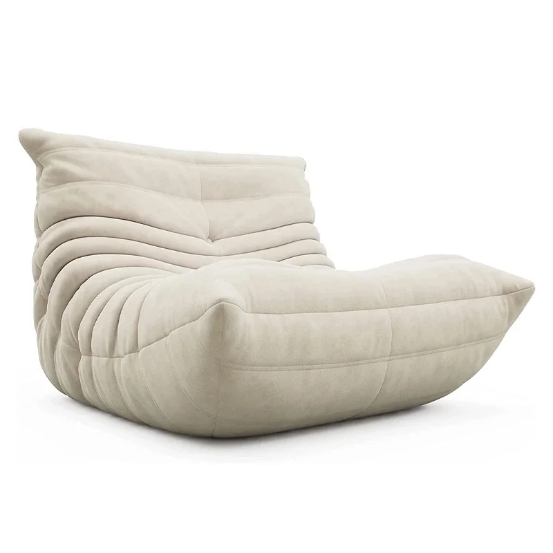 

single sofa （white suede）