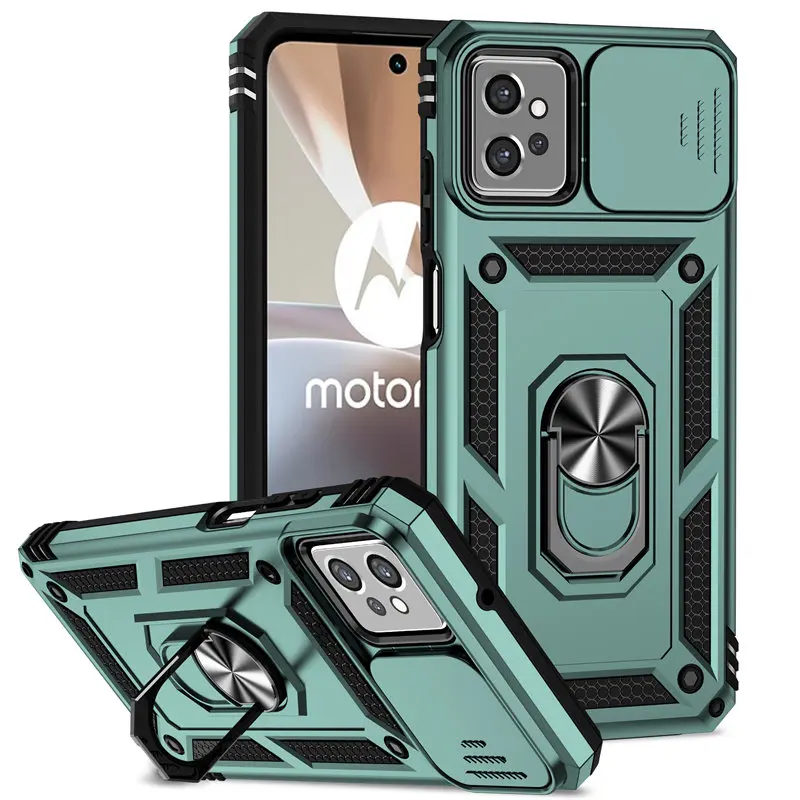 

Case For Motorola Moto G32 4G Armor Magnetic Metal Ring Holder Hard Back Phone Cover Case for Motorola Moto G32 MotoG32 4G