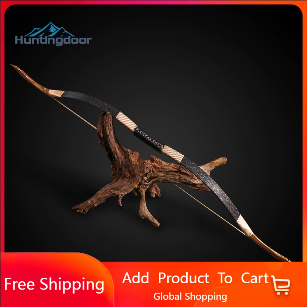 

Archery Hunting Recurve Bow 30-50lbs Shooting Outdoor Sport Practice Handmade Traditional Longbow Wooden Tips Epoxy Resin Limbs