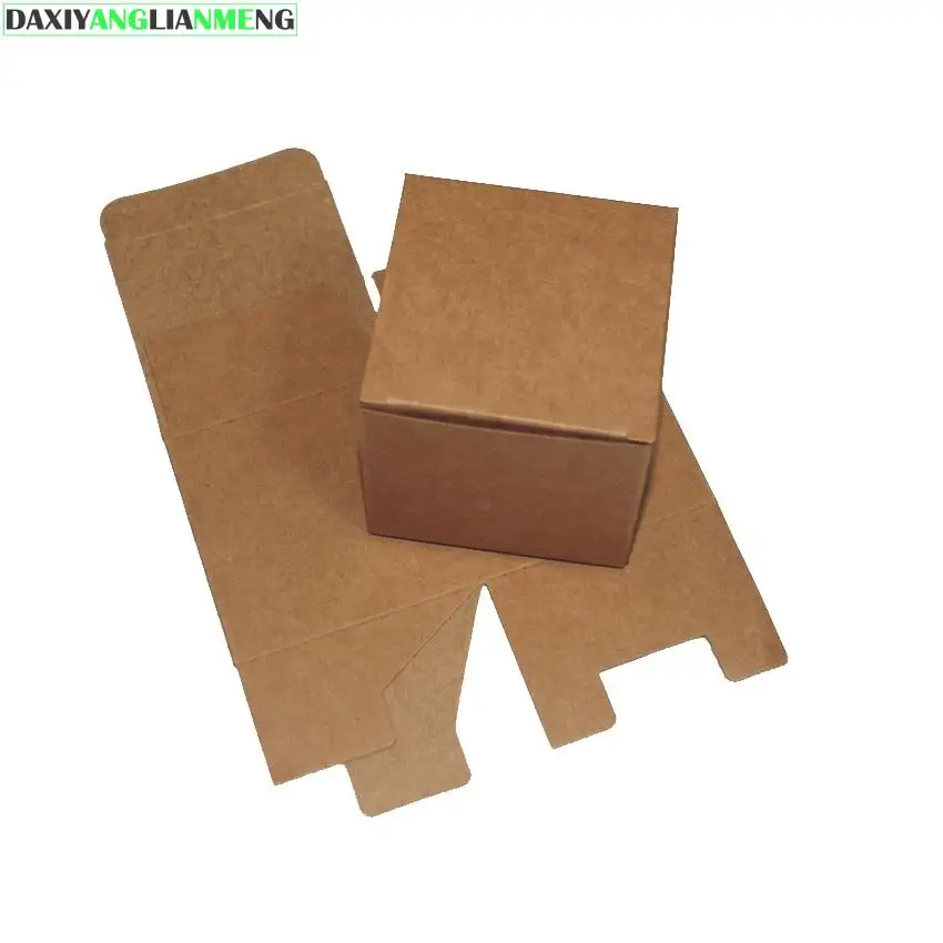 

50pcs/lot 5x5x5cm~12cm Sizes kraft Paper Box DIY Lipstick Perfume Essential Oil Bottle packaging boxes valve tube package