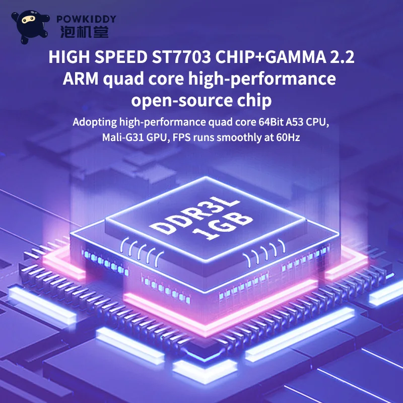 Портативная Игровая Консоль Powkiddy RGB20S Прозрачный 3 5-дюймовый IPS-экран Разрешение