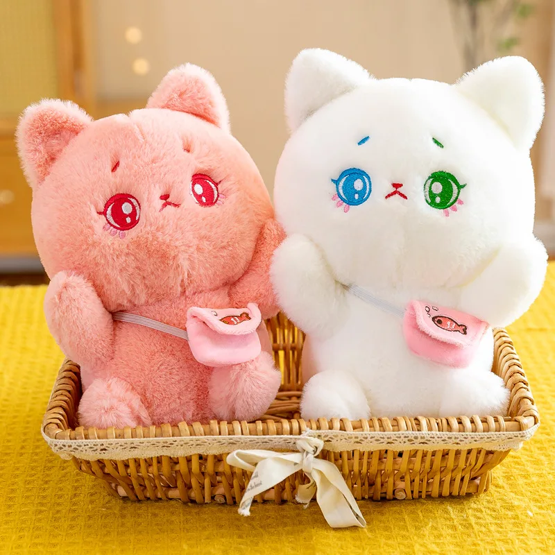 

Cat Hee Hee Backpack Doll Cute Cat Backpack Animal Series Small White Rabbit Plush Toy Plushie Stuffed Toys Best Gifts