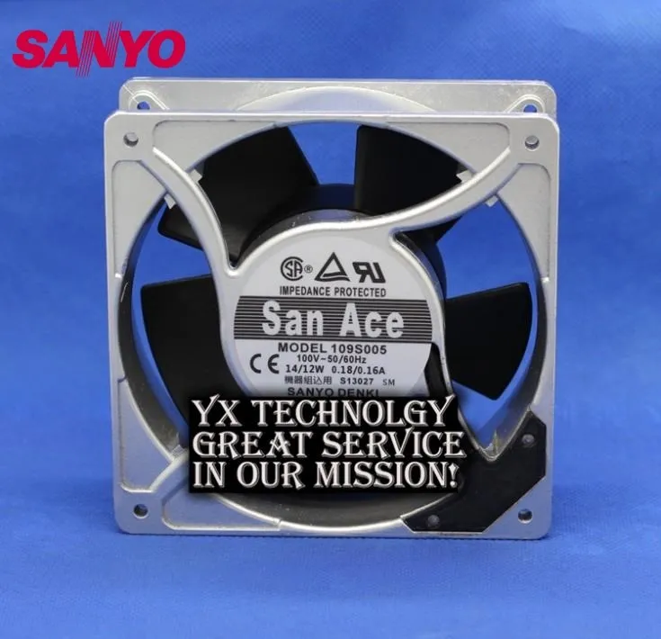 Для SANYO 109S005 100V 0.18A / 0.16A алюминиевая рама 12038 12 см 120 мм охлаждающий вентилятор 120*120*38 мм