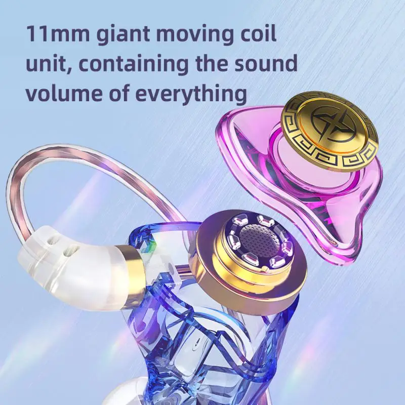 

Gaming Headphone Anti Noise Earphones Light High-quality Wired Headset Plug Diameter 3.5mm Universal Earphones Earphone