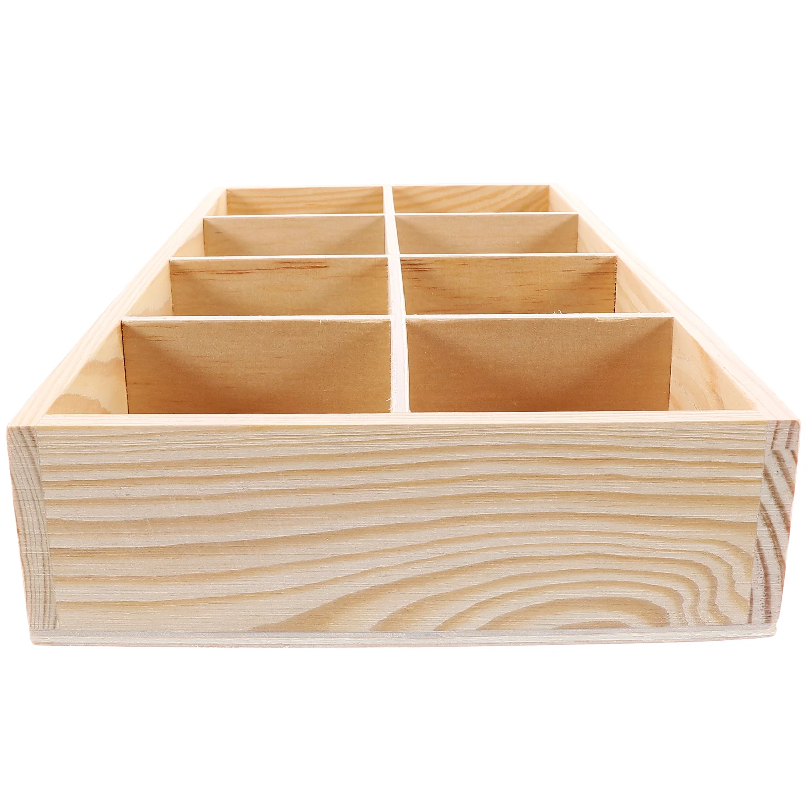 

Wood Display Tray Planter Wooden Succulent Organizing Serving Trays Holder Compartment Flower Pot Stand