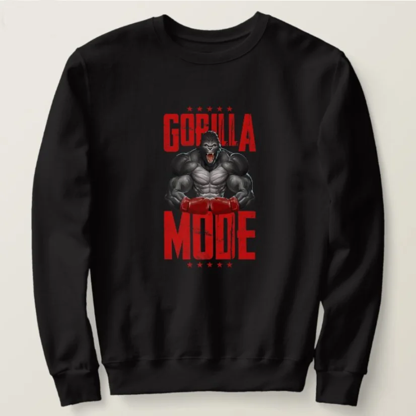 

Gorilla Mode MMA Martial Arts Beast Boxing Fight Club Sweatshirt New 100% Cotton Comfortable Casual Mens Clothing Streetwear