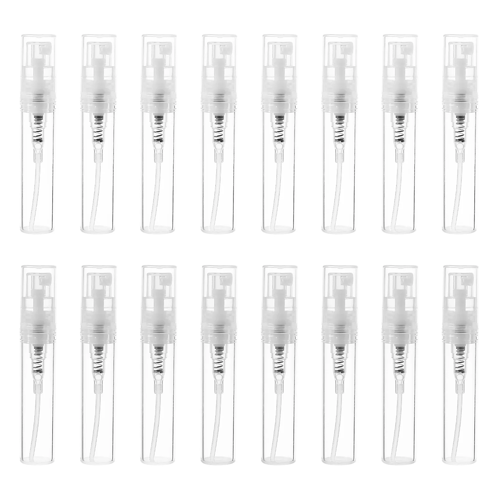 60 Pcs Mini Clear Plastic Spray Bottle Bottles Travel Refillable Perfume Fine Mist Small