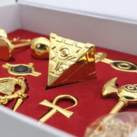 yu gi oh millennium treasures necklace pendant collection set muto yugi golden cosplay items emperors key yu gi oh weapons