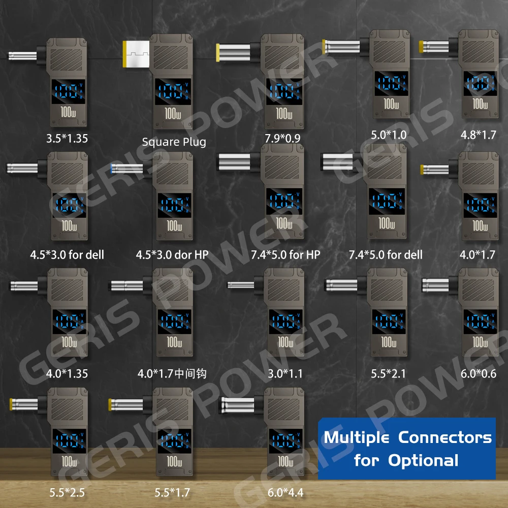 Фото Переходник PD100W Type-C на DC: USB-C (женский) на DC (мужской) разъем, адаптер питания для ноутбуков Lenovo, HP, DELL №2