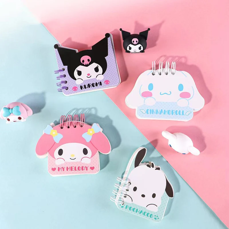 

Anime Sanrio Notebook Kawaii My Melody Cinnamoroll Kuromi Pochacco Accessories Cute Beauty Coil Book Girl Heart Handbook Gift