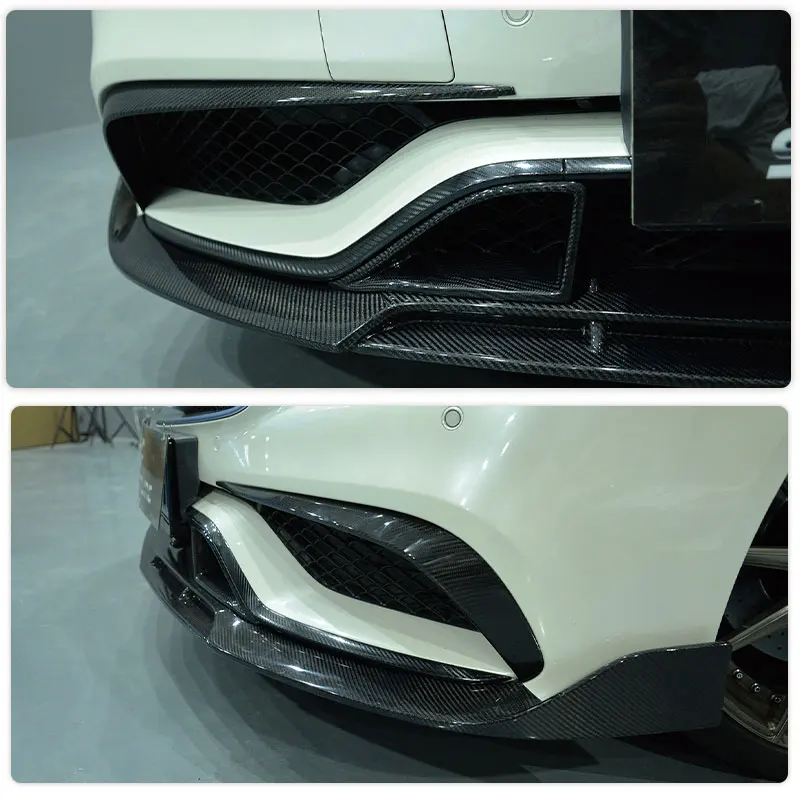 Передний бампер из углеродного волокна для Mercedes Benz CLS Class W218 CLS63 AMG S Sedan 4-дверный