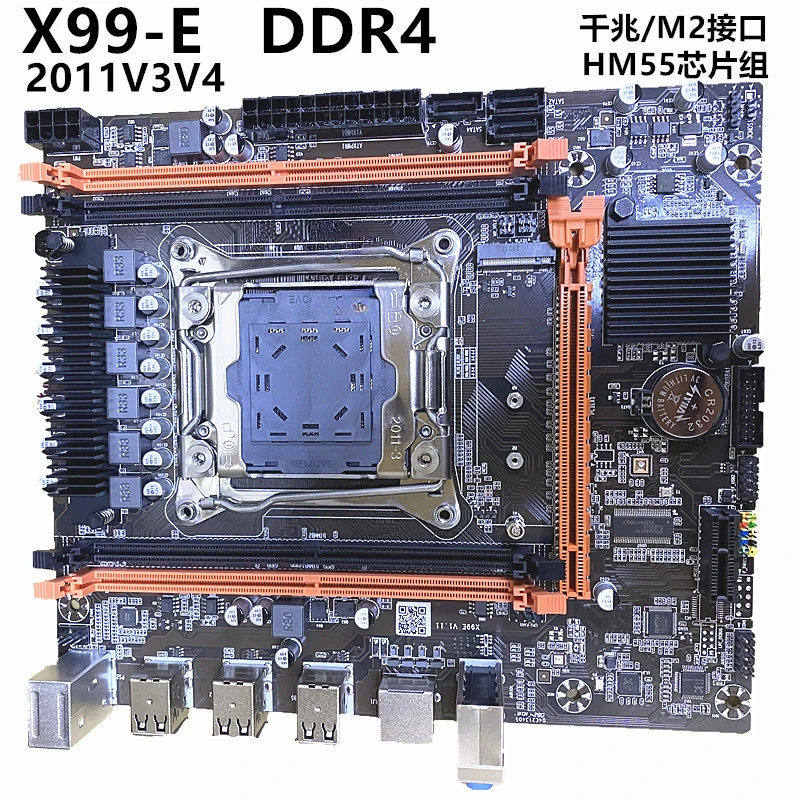 Новая основная плата компьютера X99 ECC DDR4 памяти LGA2011-V3 pin E5 2650 2670V4cpu