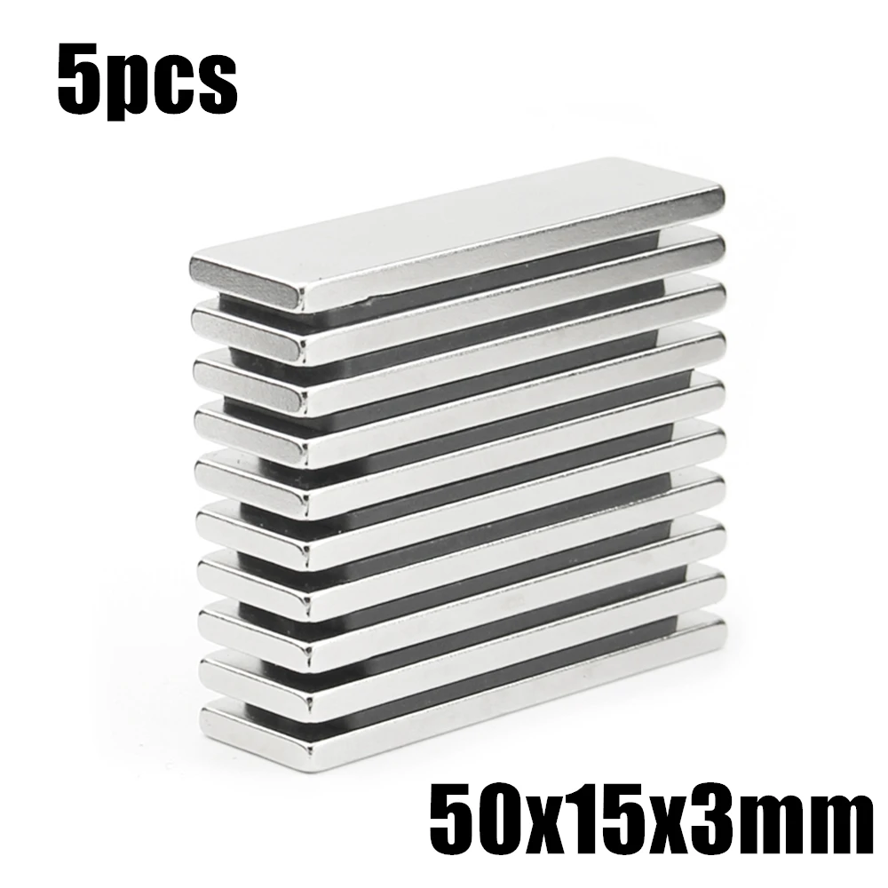 

Супермощный редкоземельный блок, неодимовый магнит NdFeB N35 50*15*3 мм, 20 шт., 50x15x3 мм