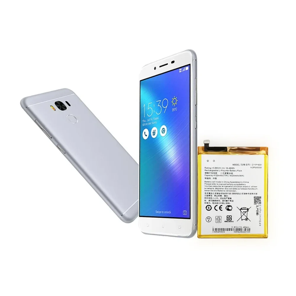Сменный аккумулятор C11P1609 для ASUS Zenfone 3 max ZC553KL 5 4max 2 ZC520KL X00DDB X00DDA X00DD X00HD новая батарея