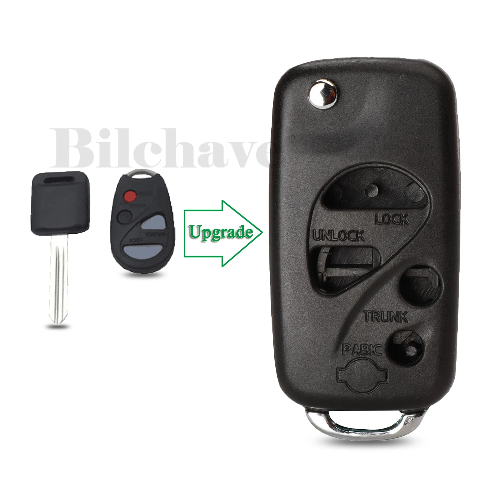 Bilkey 4-кнопочный Складной Флип-чехол Для Автомобильного Ключа Замена NISSAN Sunny Cefiro