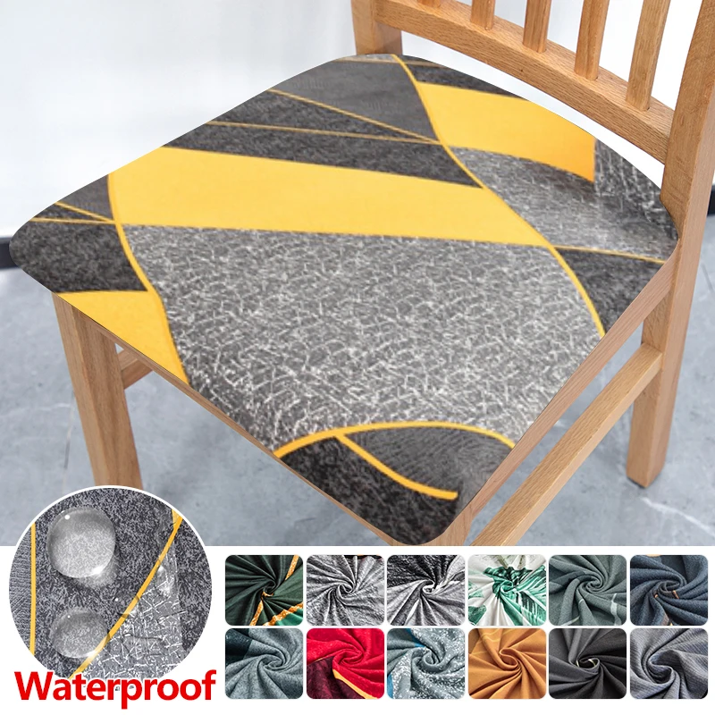 

Waterproof Elastic Chair Cushion Cover For Living Room Pattern Cover Chair Seat Covers Machine Washable printing Dining Room