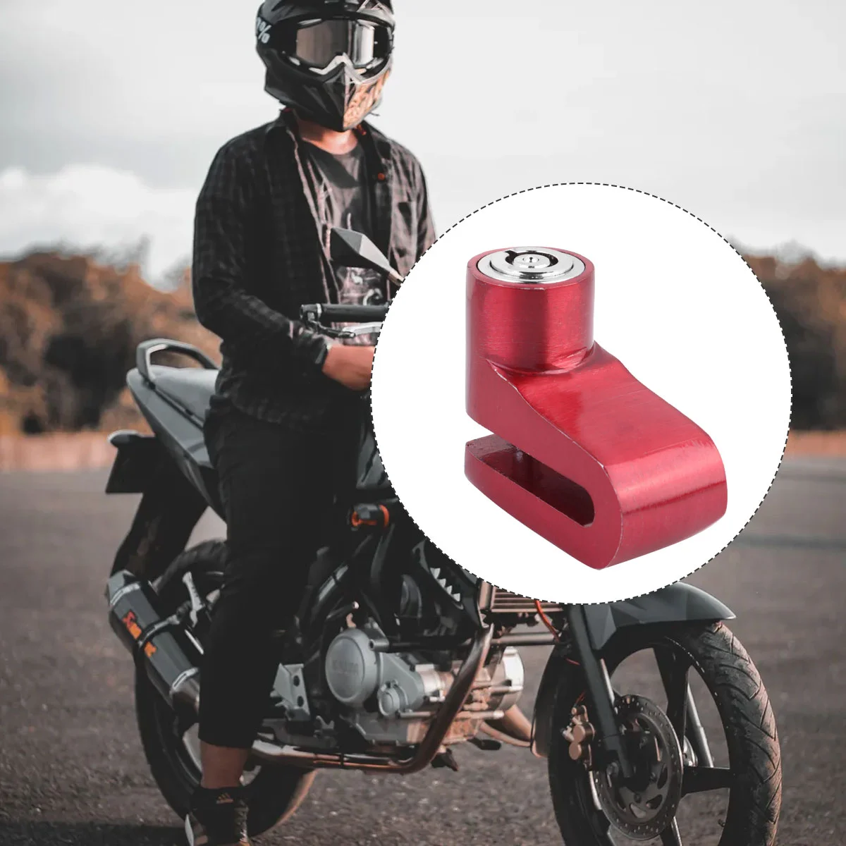 

Motorcycle Locks Scooter Disc Lock Padlocks Motorcycle Alarm Lock Roulette Wheel Brake Lock Anti- Key Disc Brake Lock Brake Lock