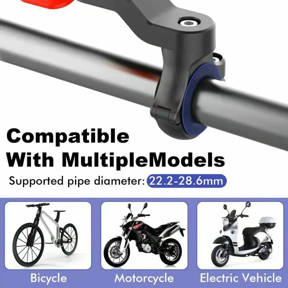 360° rotatable simple motorcycle bike phone holder stand adjustable support moto bicycle handlebar mount bracket free global shipping