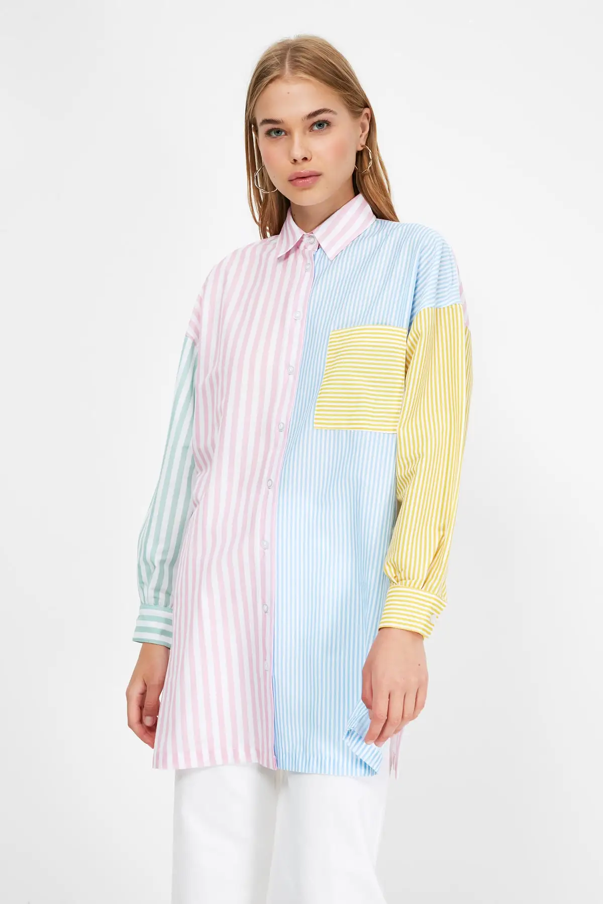 

Trendyol Shirt Collar Tunic TCTSS21UK0011