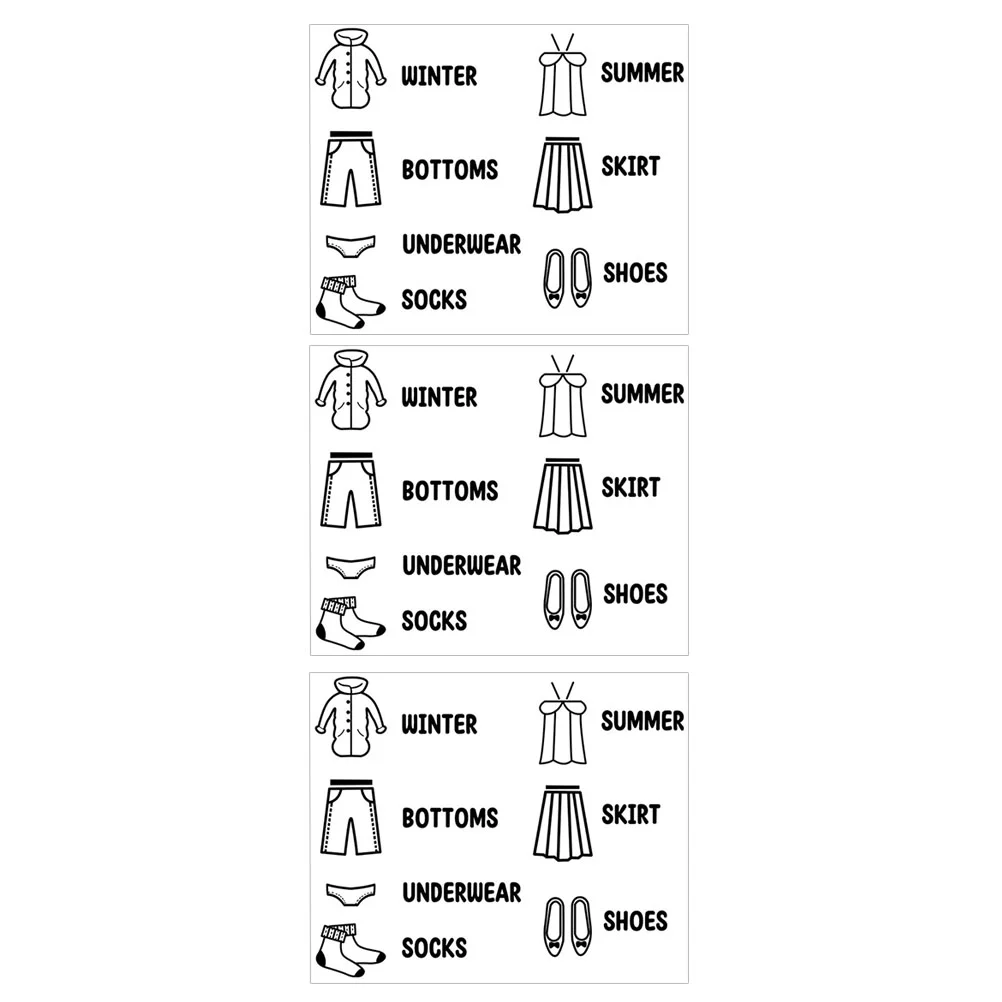 

Stickers Clothing Labels Dresser Labelwardrobe Closet Sticker Classification Us Kids Among Decals Sort Doors Bedroom
