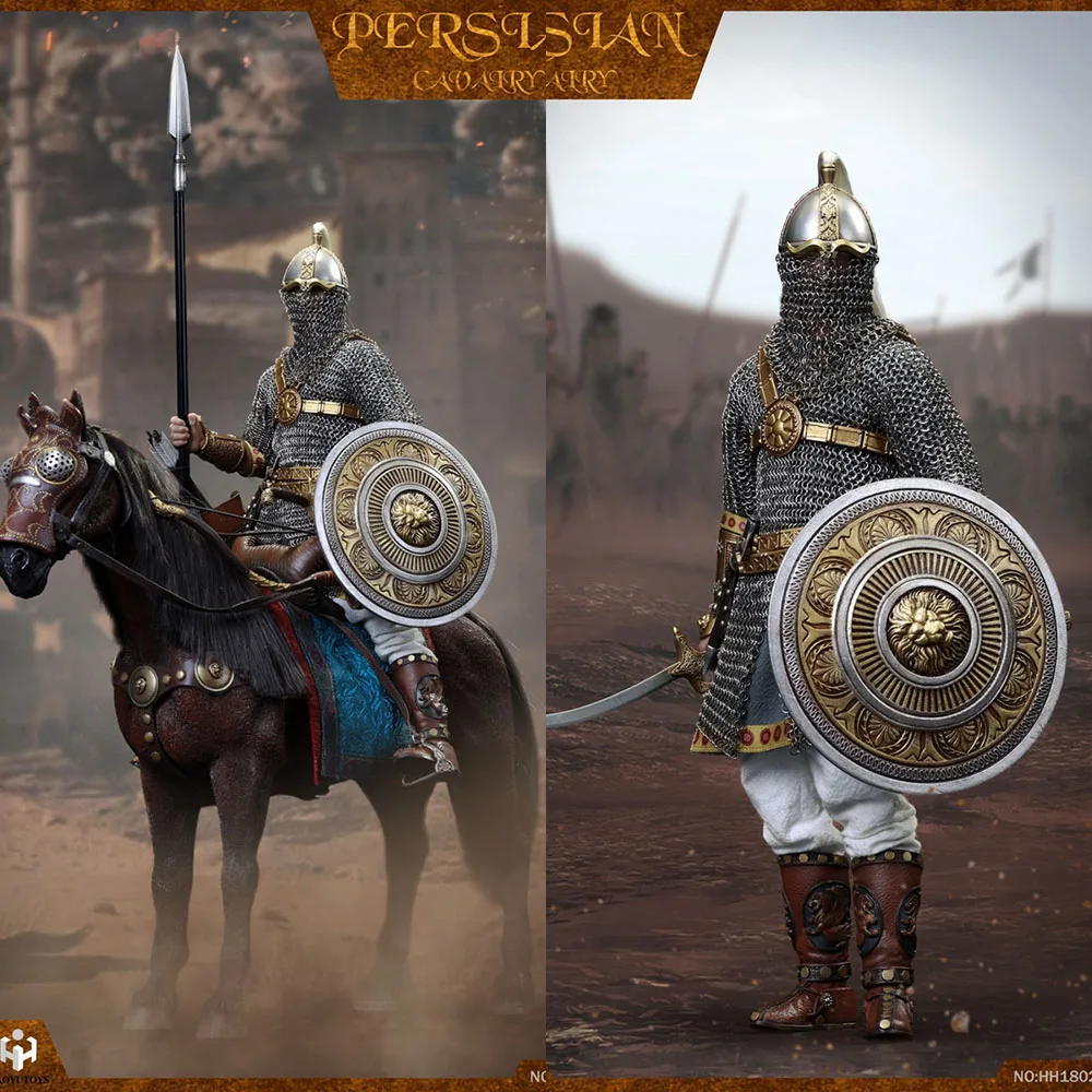 

1/6 Ancient Army Persian Cavalry Imperial Legion With Weapon War Horse 12" Action Figure Model Haoyutoys Hh18028/Hh18029