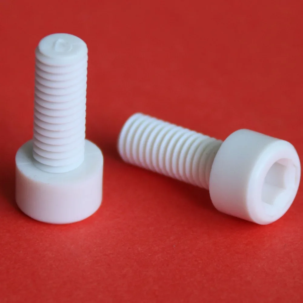 

20PCS M3 M4 M5 M6 M8 M10 PP Polypropylene High Strength Hexagon Socket Screws Acid Resistant Alkali Resistance Preservative
