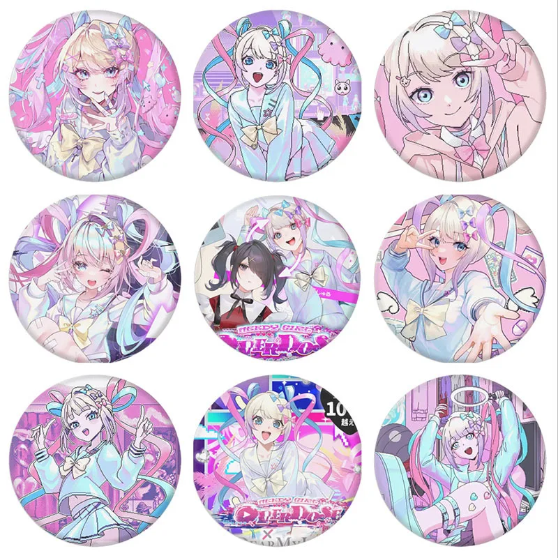 Аниме Needy Girl Overdose Pin милый персонаж мультфильм брошь значок для рюкзака