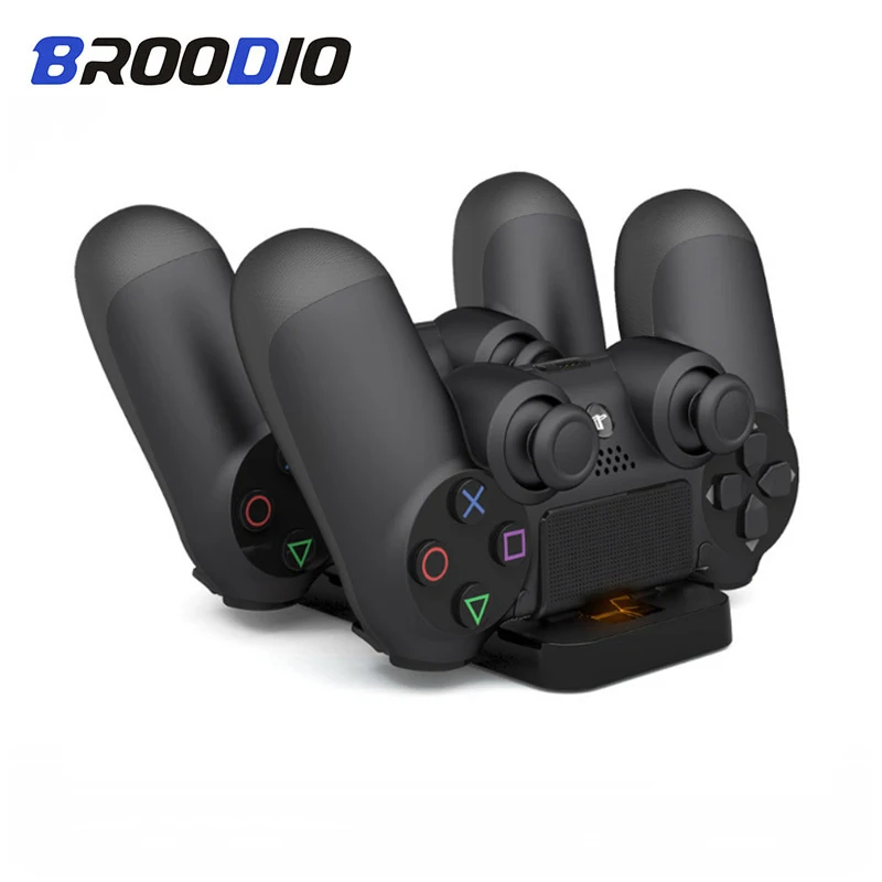 dual usb charging station charge dock station stand ps4 joystick controller wireless chargers powered for sony playstation 4 ps4 free global shipping