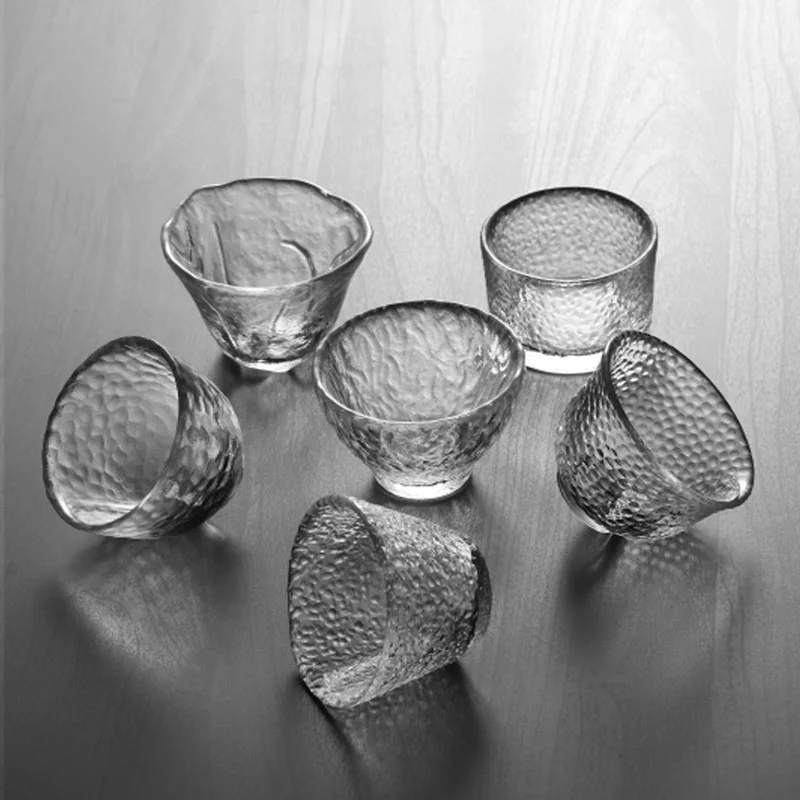 

Набор креативной стеклянной чайной чашки, Современная прозрачная чайная чашка ручной работы для приготовления китайского кунг-фу, подарок,...