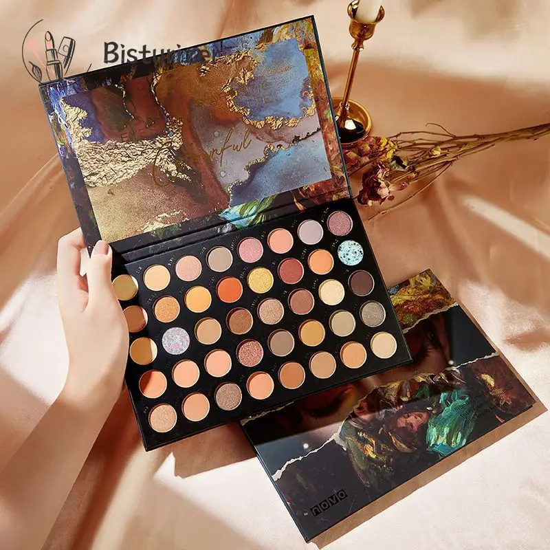 

Professional Novo Easy To Blend Matte Makeup Enthusiasts Eyeshadow Palette Long-lasting Stunning Neutral Colors Trending Shimmer