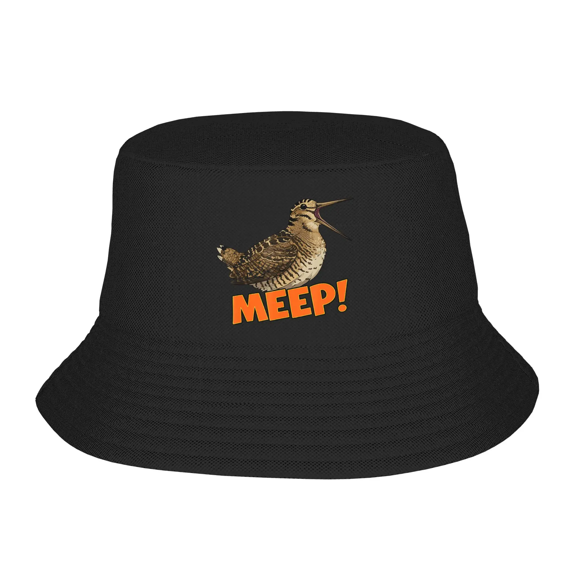 Фото Летние панамы с надписью «Meep Bird» (мем), с изображением птиц, американских дроздов, для унисекс, рыбацкие кепки, панамы-ведро, шляпы-рыбаки №1