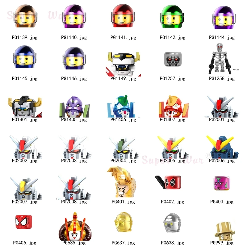 

Single C3PO Mr Space Gold Padme Amidala Vaders PROTO Figures Head accessories Building Blocks toys Series-157