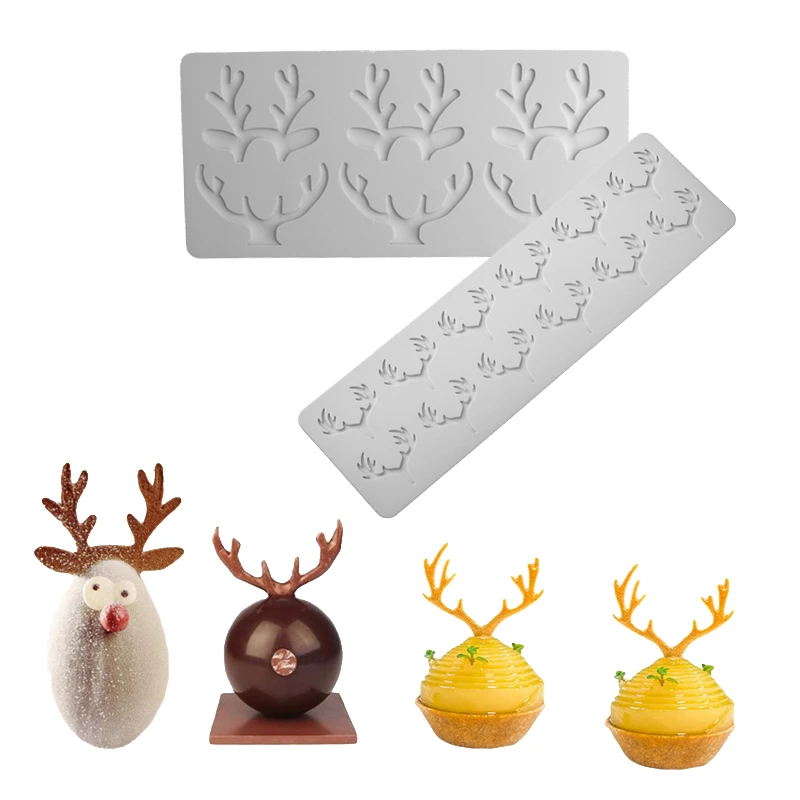 Силиконовые формы для выпечки Deer Horn Snowflakes