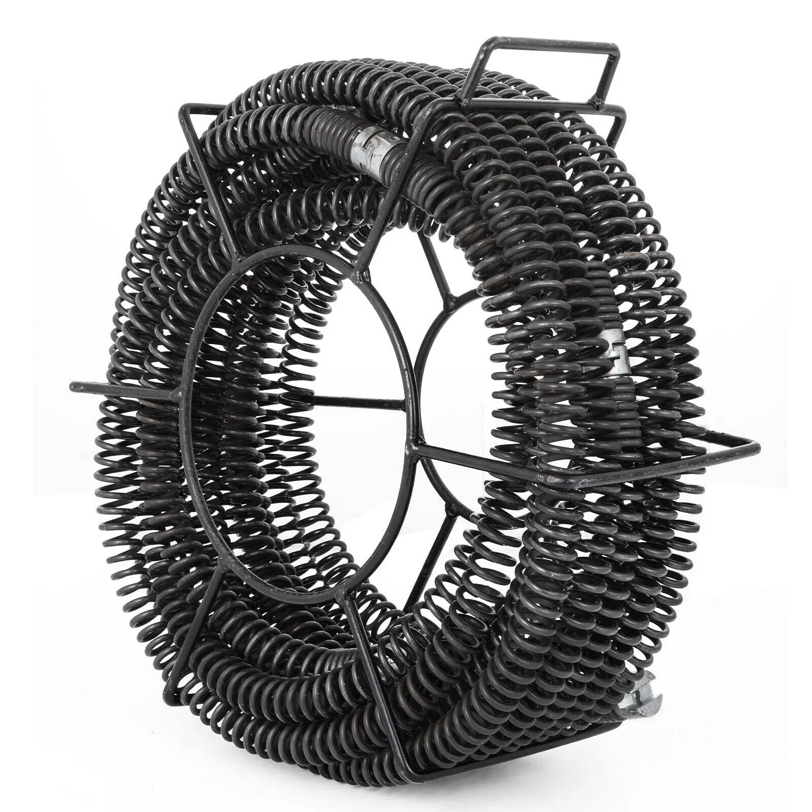 20-200mm Pipe Drain Cleaner 1100W Pipe Drain Cleaning Machine 16mx30mm Spiral Set with 6 cutters enlarge